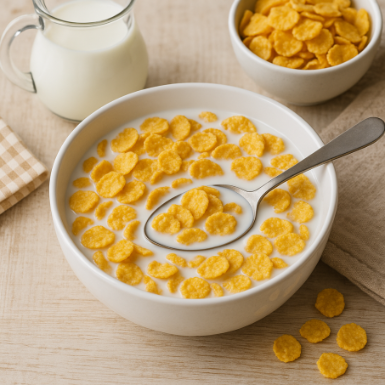 Хлопья с молоком