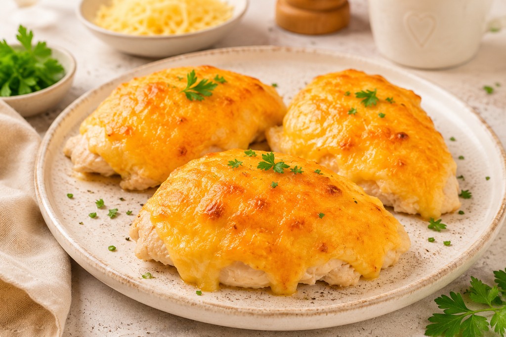 Куриное филе под сырной шапочкой