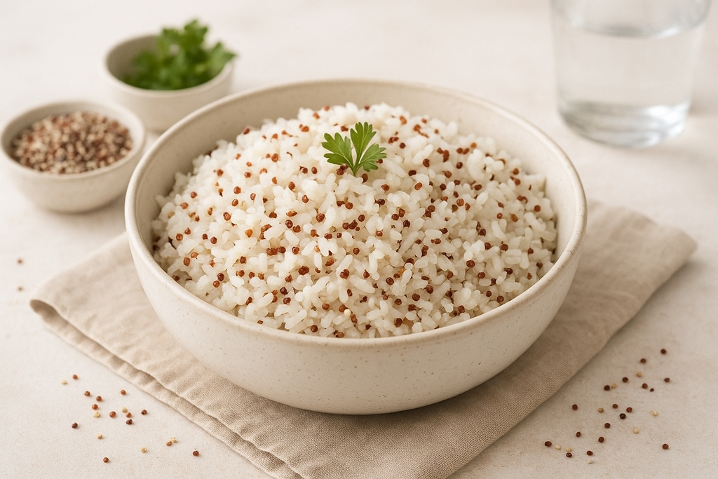 Паровой рис с киноа