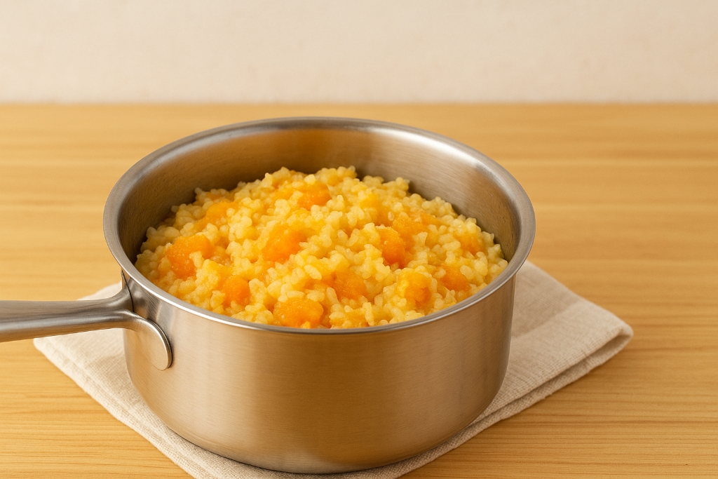 Рисовая каша-размазня с тыквой