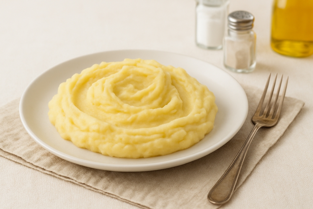 Картофельное пюре с запеченным картофелем