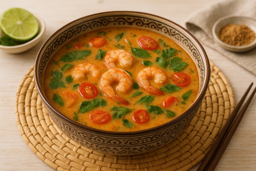 Том Ям с креветками