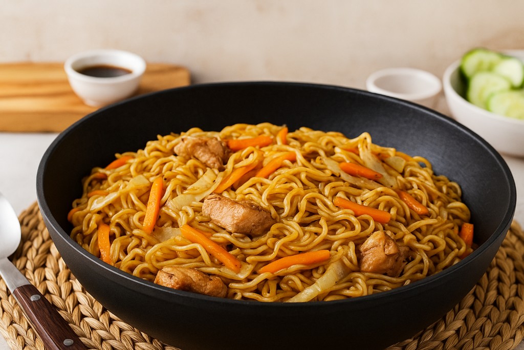 Чоу-мейн с курицей