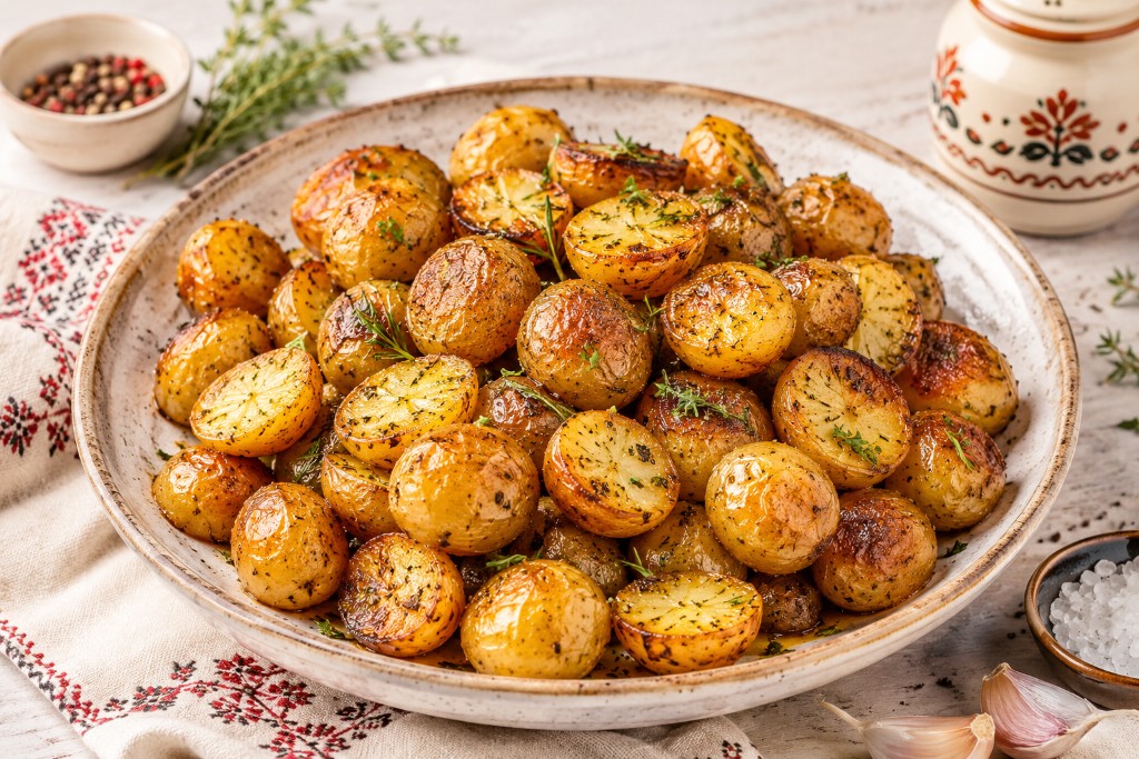 Запеченный беби картофель 