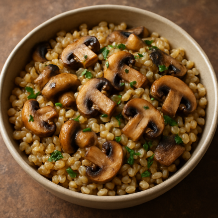 Перловка с грибами